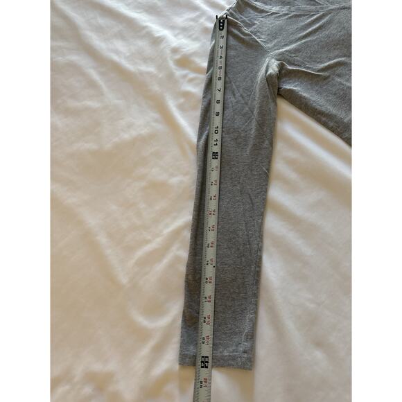 Michael Kors Gray V Neck Top Shirt Women's Large Rhinestone Logo Long Sleeve - Picture 5 of 7